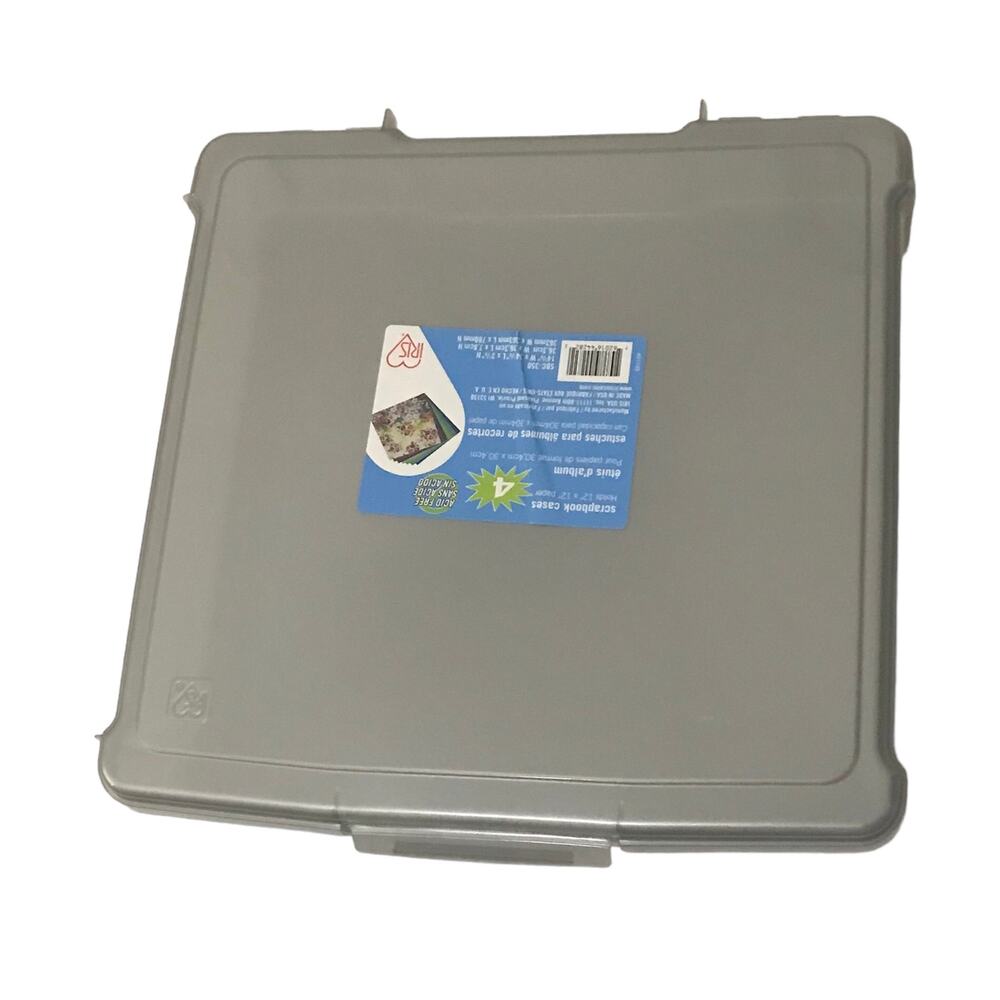 Iris Gray Scrapbook case for 12 x 12 papers and books